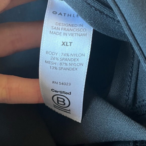 Athleta Delancey Moto Tight Black High Rise Leggings Size XL Tall - Picture 11 of 11